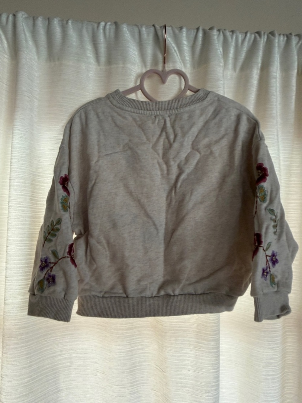 Louise Misha Rosalia Embroidered Crewneck Sweatshirt in Light grey - Picture 5 of 5